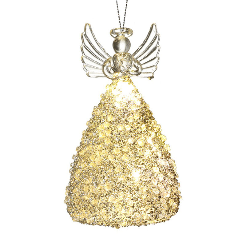 12cm Glass Hanging Figurine Ornament