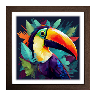 Toucan Graphic Art No.2 - Framed Print