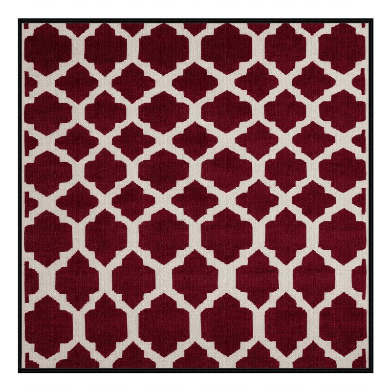 Chenille Washable Indoor Rug, Square 8'