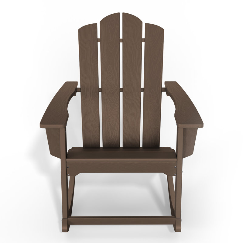 Chaises berçantes en PEHD Adirondack, Tanné