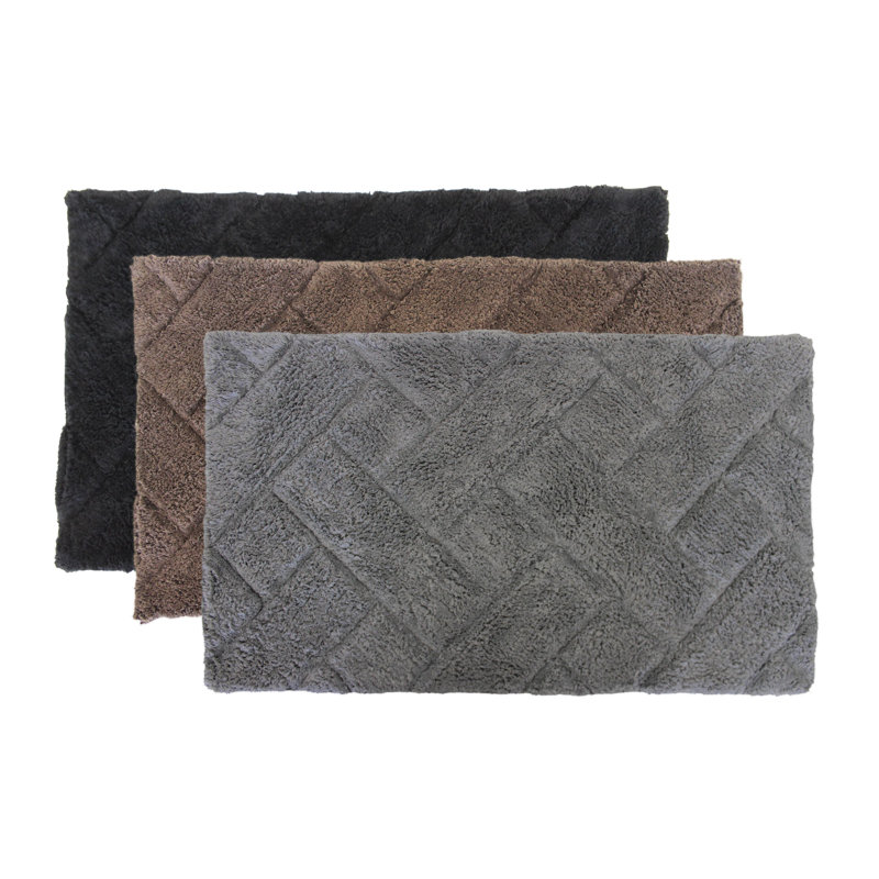 Titan Non-Slip Bath Rug, Brown