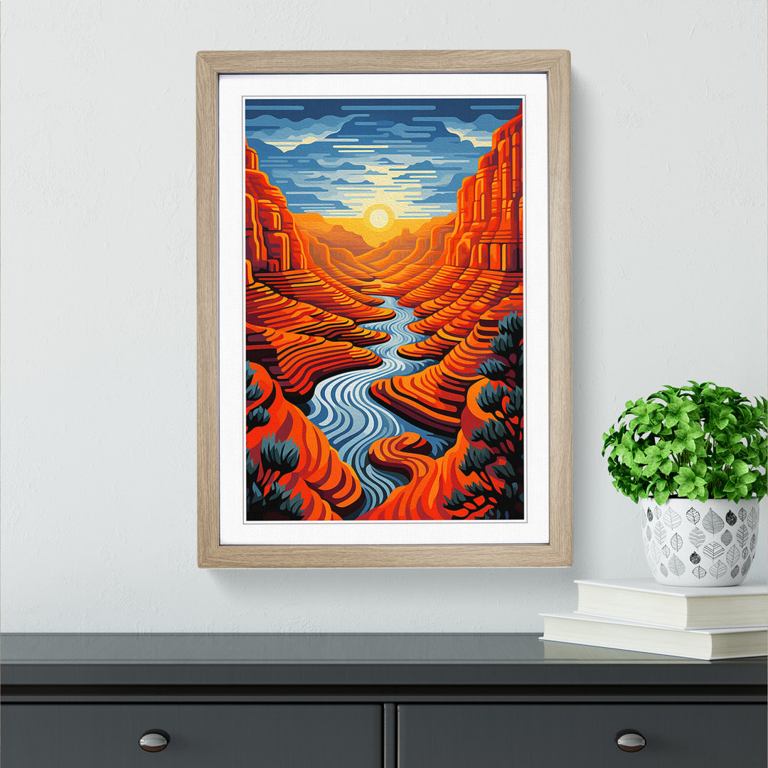 Grand Canyon Op - Framed Print