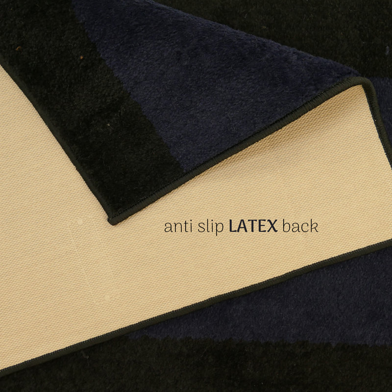 Tapis noir antibactérien antidérapant, Tapis de couloir 2 pi 2 po x 17 pi