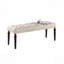 Ensemble de salle à manger en bois foncé de style urbain Leviton: table, 4 chaises et banc-2117925782