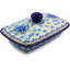 Forget Me Not Stoneware Butter Dish