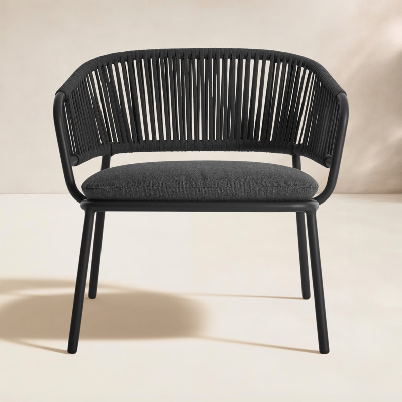Mate Outdoor Lounge Chair, Toohey Charcoal