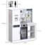 Kids Pretend Play Kitchen Playset With Light Sound Running Water Refrigerator Coffee Maker For 3-8 Years Old