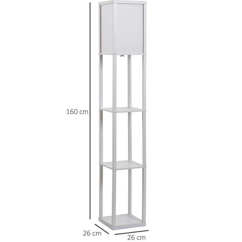 Retweet 160cm Column Floor Lamp, White