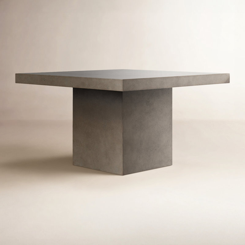 Kareen Bar & Counter Height Pedestal Dining Table, Counter Table (36.25" Height), Dark Gray