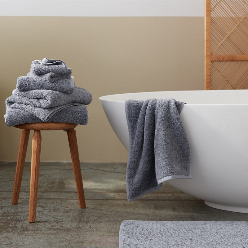 Cloud Loom Organic Organic Bath Mat, Steel Blue, 36" L x 24" W