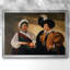 La diseuse de bonne aventure (version du Louvre) - Toile tendue avec châssis encadré - c. 1595-1800301401-1800301404-1800301407