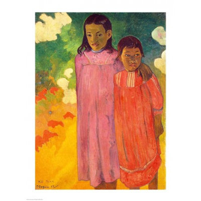 Piti Tiena, 1892, affiche Paul Gauguin (18 x 24)