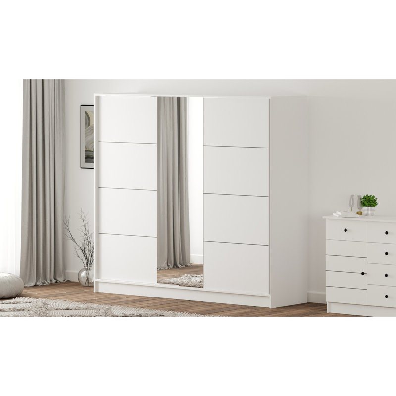 Datey XL Mirrored Sliding Door Wardrobe