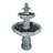 Fountains | 48 Inch Traditional Outdoor Waterfall Fountain for Garden &amp; Patio | Concrete / Cement | Waterfall
