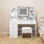 Ensemble de tabouret de coiffeuse Bohuslava-731897697