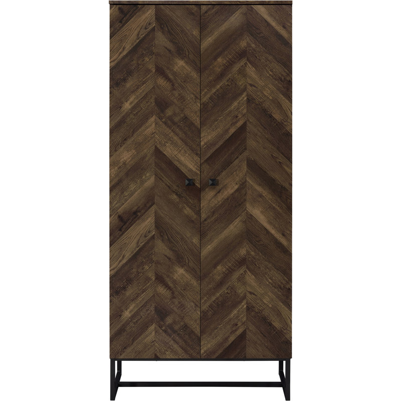 Armoire d'appoint rustique et bronze industriel