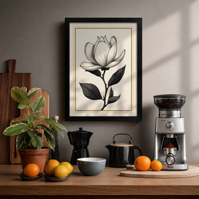 Single Bloom Study Botanical - Framed Print