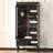 Retro Black Solid Wood Sideboard