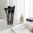 3-Piece Acrylic Desktop Pen Holder, Transparent Rectangular Storage Box