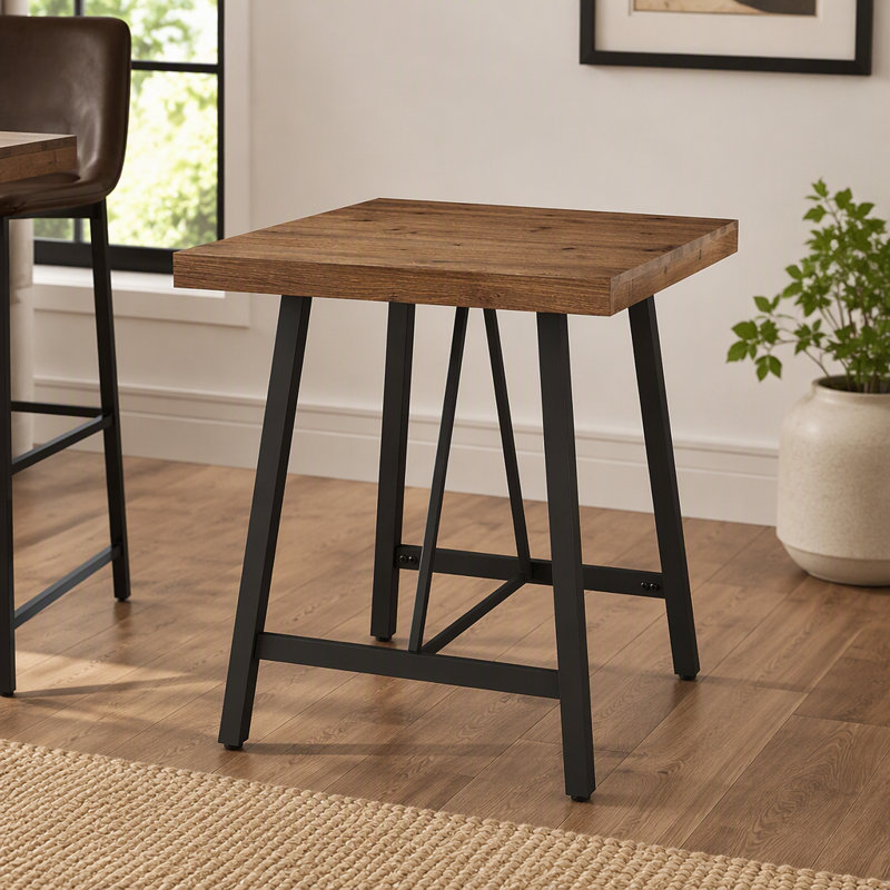 Table de bar en bois massif 31,5 po