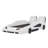 Race Car-Shaped Platform Bed With Wheels-1650053113