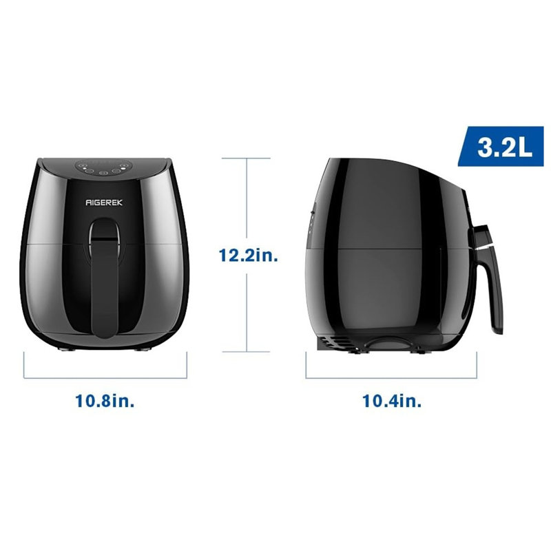 Friteuse Aigerek, écran tactile 3,2 litres avec affichage numérique