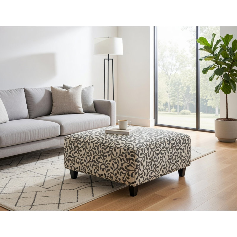 Floral Cocktail Ottoman