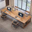 Bureau en bois massif pour 4 personnes