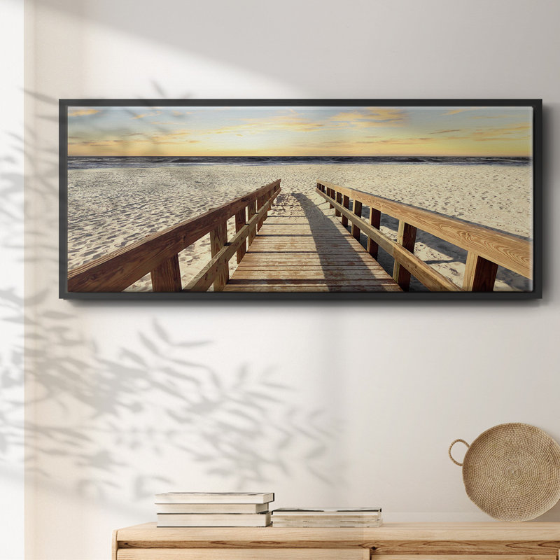 À la plage, H 8 po x l 20 po x P 1,5 po, Noir