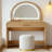 39" Makeup Vanity Table with Mirror Touch Screen Lighted Mirror, Dressing Table with Drawer for Bedroom-181347828