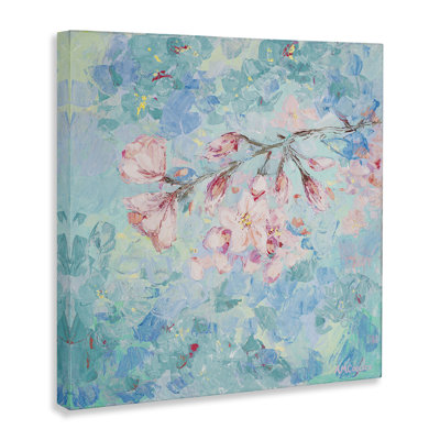 «Cherry Blossoms on Blue», art mural par Ann Marie Coolick