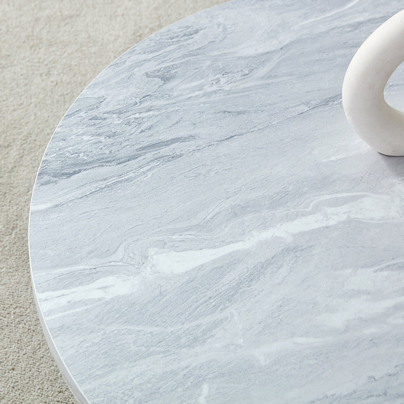 Table basse et centre Nordic, Blanc