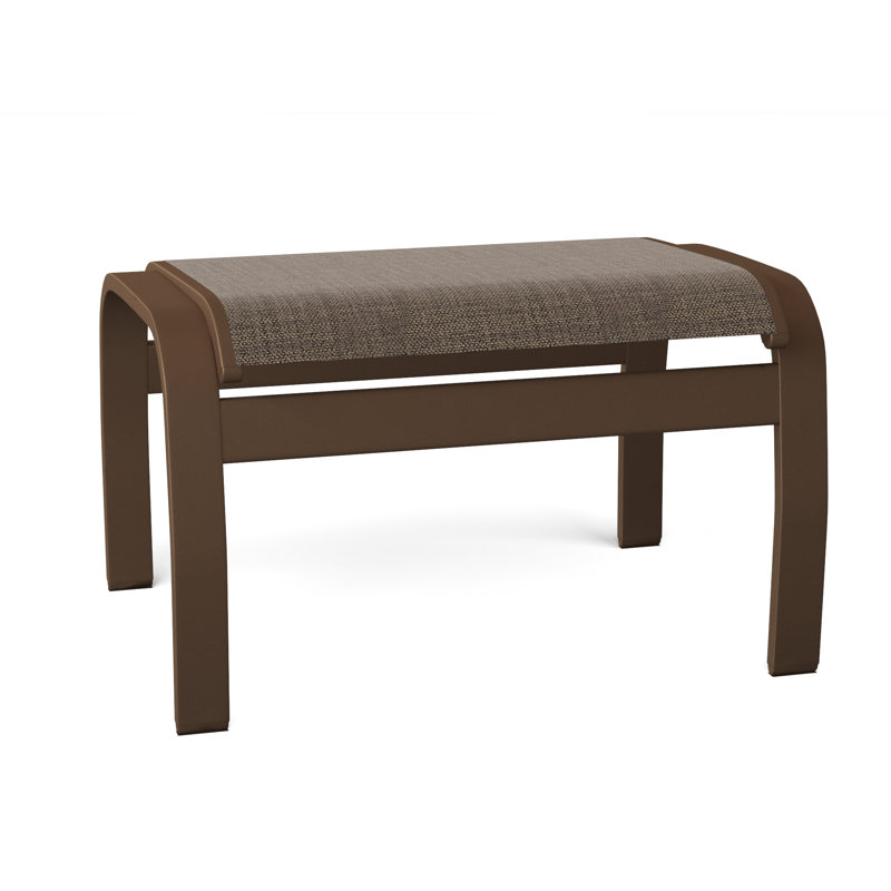 Repose-pieds d'extérieur avec coussin Askar, Kona texturé, Moka Sunbrella®
