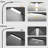 68.9'' H Led Reading Floor Lamp With Remote Control & Buttom Switch