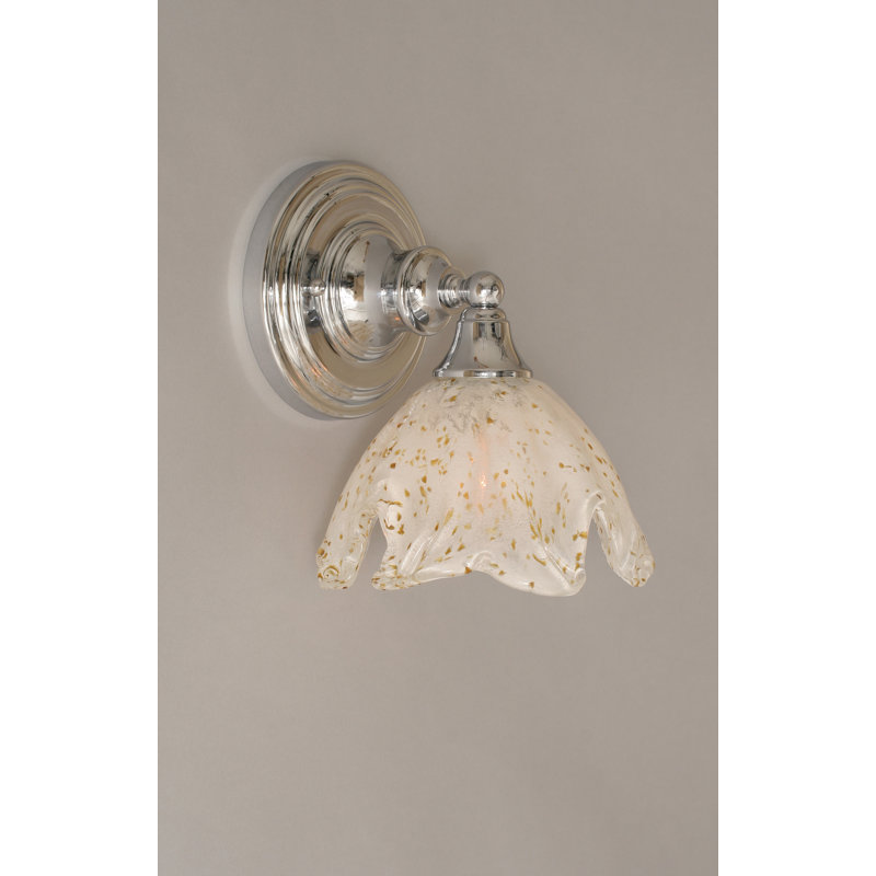 1-Light Wall Sconce, Chrome