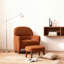 Chaise de loisir rembourrée avec repose-pieds-7417102