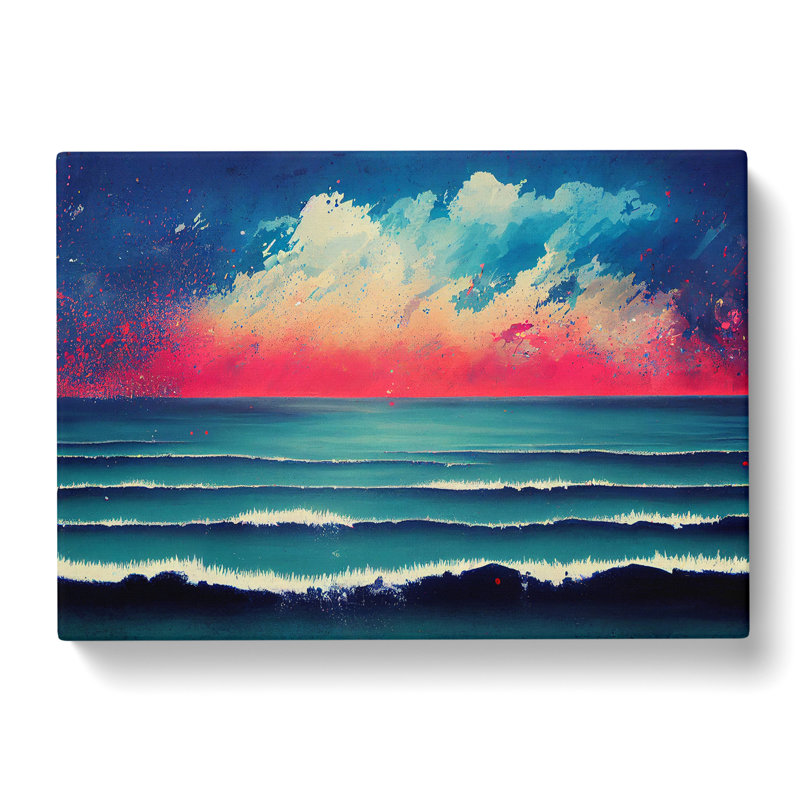 Ocean Splash - Wrapped Canvas, 50cm H x 76cm W x 3cm D