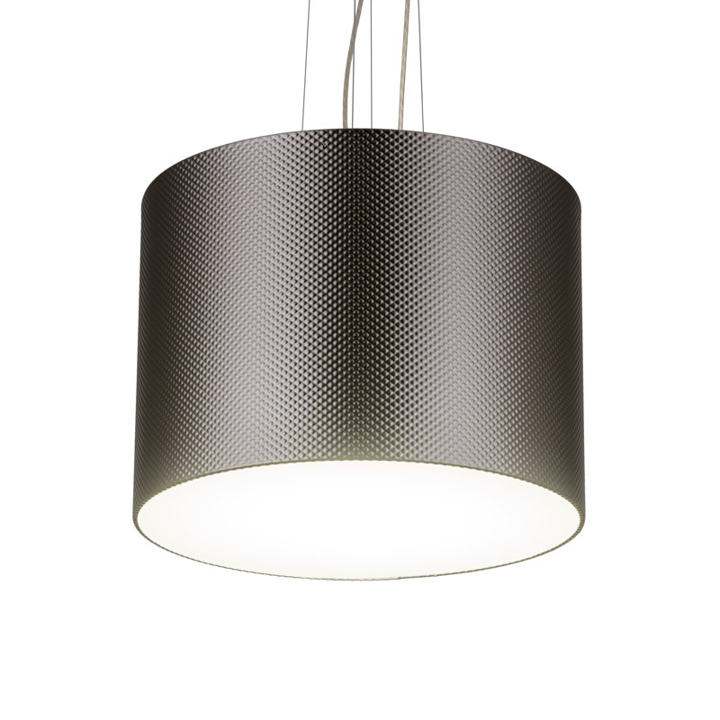 Cilindro 1 - Light White Powdercoat LED Single Pendant