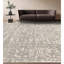 Tapis gris clair et argent noué à la main de haute qualité