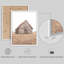 «Rustic Farmhouse sépia-toned Barn and Field Modern Artwork Minimalist Wall Decor», 4 pièces-101520140-101520145