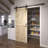 72-in. Matte Black Barn Door Hardware Kit-100919249
