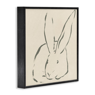 «Minimal Bunny Outline», estampe numérique par June Erica Vess