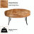 Jobany Solid Wood Top Single Coffee Table