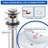 Widespread Bathroom Faucet with Drain Assembly-86634271