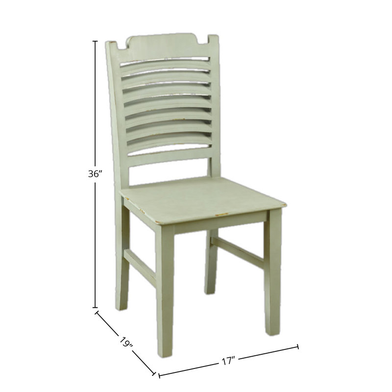 Solid Wood Dining Chair, Green