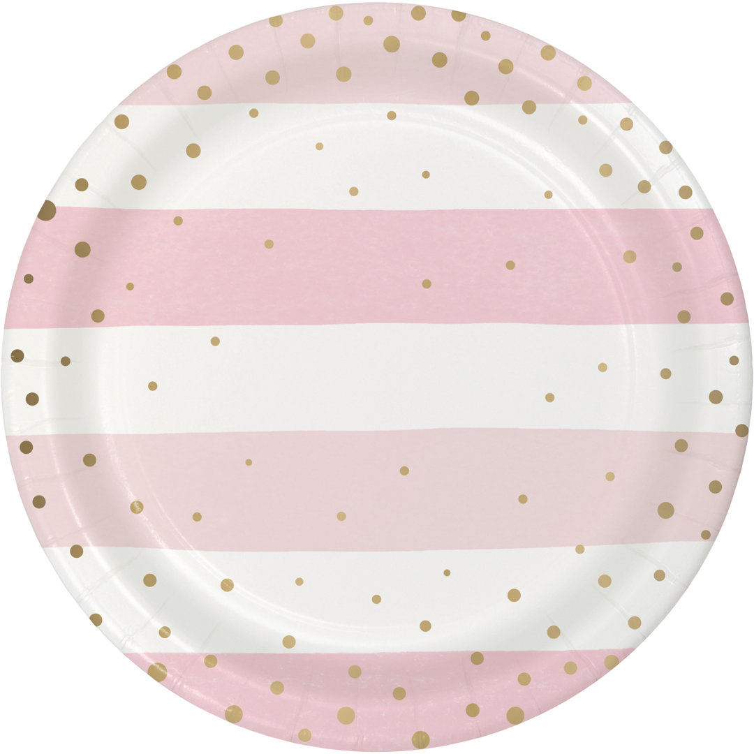 Disposable Paper Birthday Dessert Plate Creative Converting