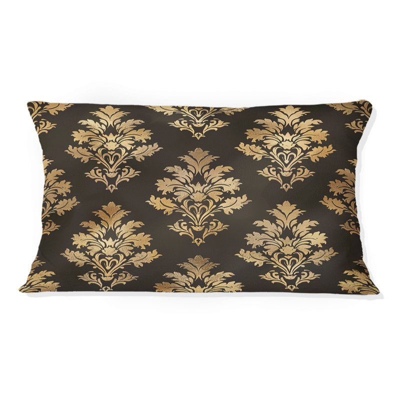 Coussin Damask Glam Patten II - Glam, Brun / or