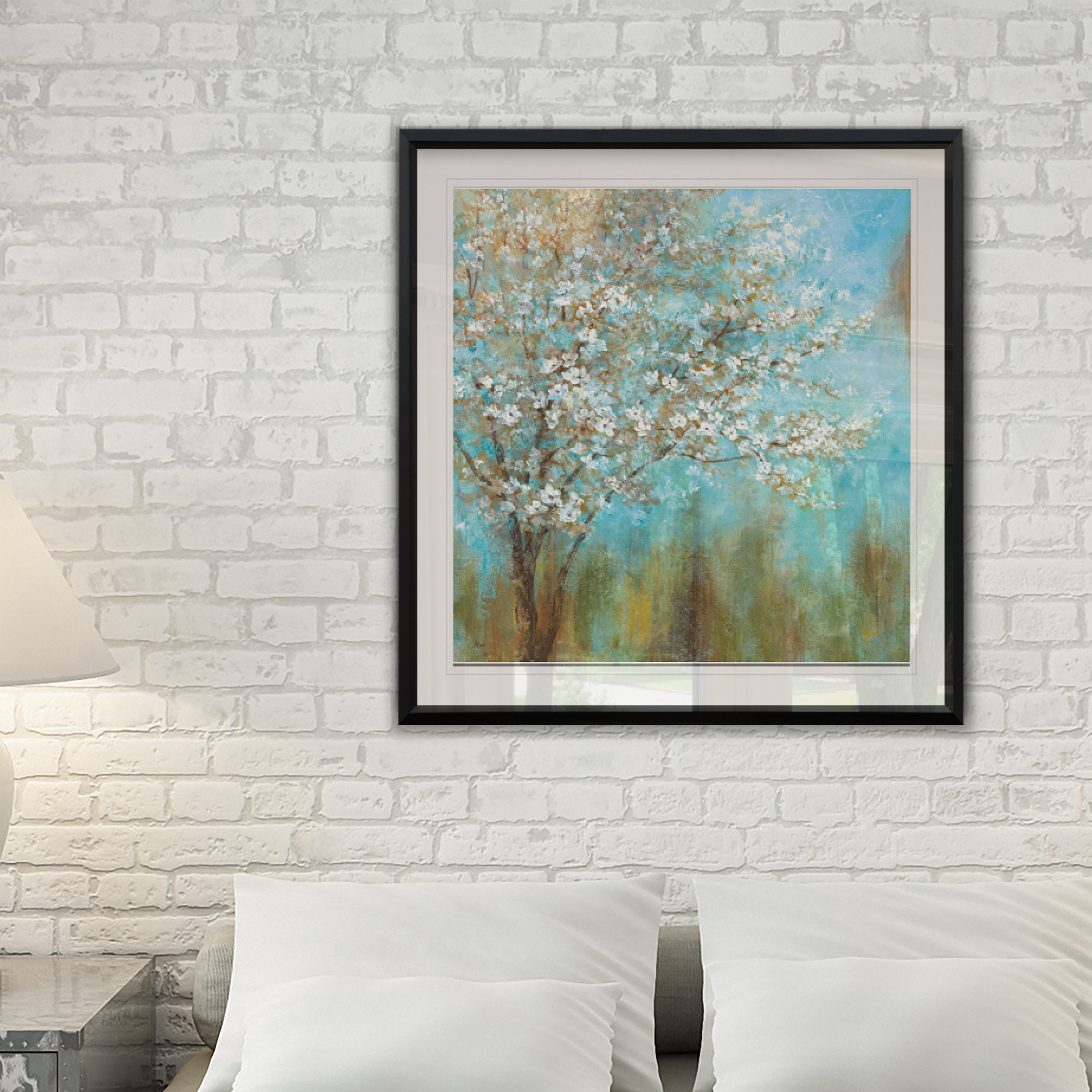 Charlton Home® Cherry Blossoms - Picture Frame Print | Wayfair