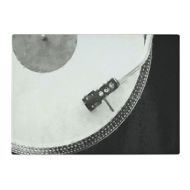 Tempered Glass Needle of the Turntable Chopping Board, 20 cm x 28.5 cm