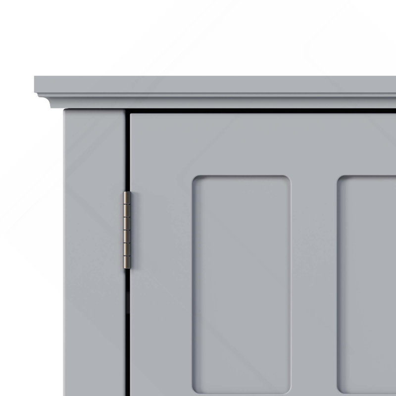 Armoire de rangement murale multifonctionnelle avec tablettes réglables pour la salle de lavage, la cuisine et le salon, Grey